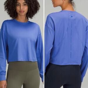 Lululemon Abrasion-Resistant Training Top In Wild Indigo/Better Each Day